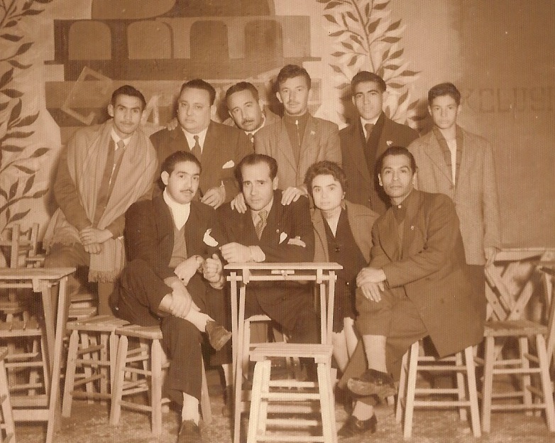 Justo Pastor Borda con Tarrago Ros en Centro Tradicionalista Curuzu Cuatia  1957.jpg